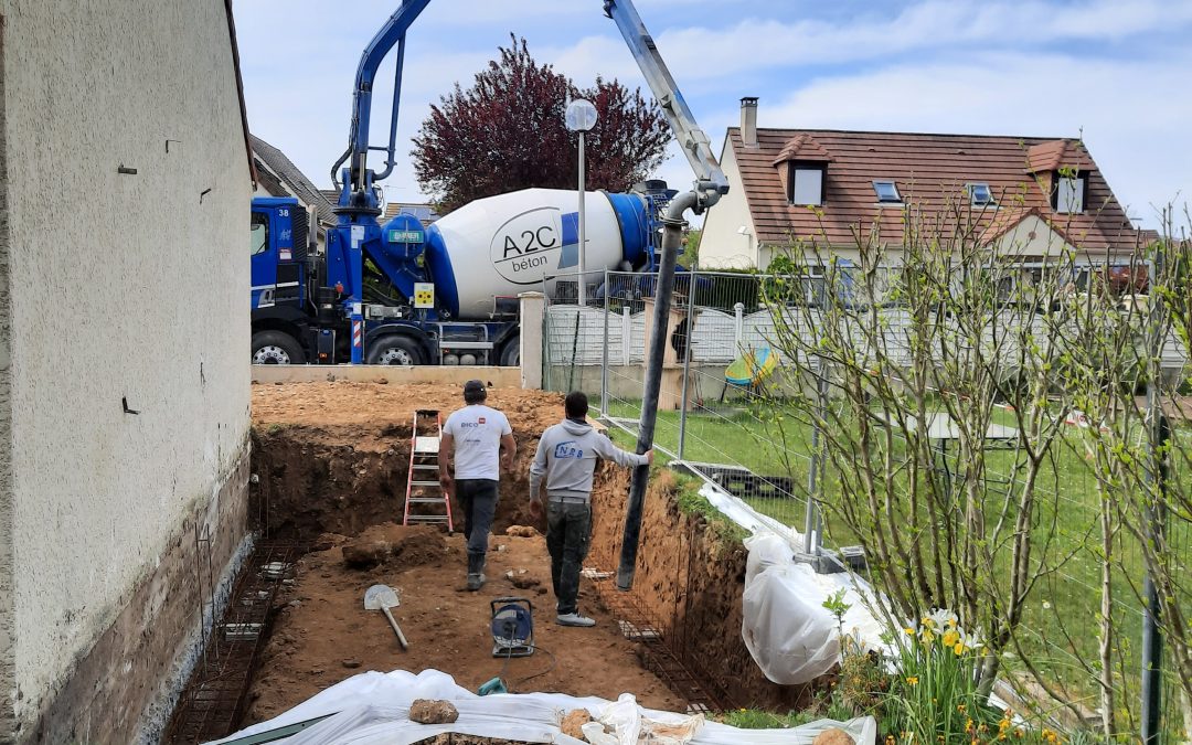 Pompage de béton