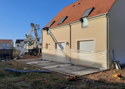 Terrasse et cours en béton